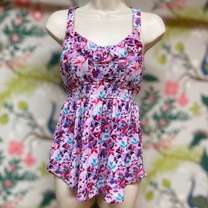 Express Floral BabyDoll Tank (Size XS)